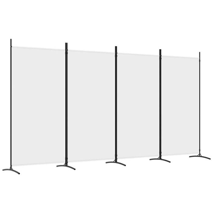 VidaXL Cloison de Séparation 4 Panneaux Séparateur de Pièce Pliable Diviseur Écran d'Intimité Paravent Décoration Salon 350262