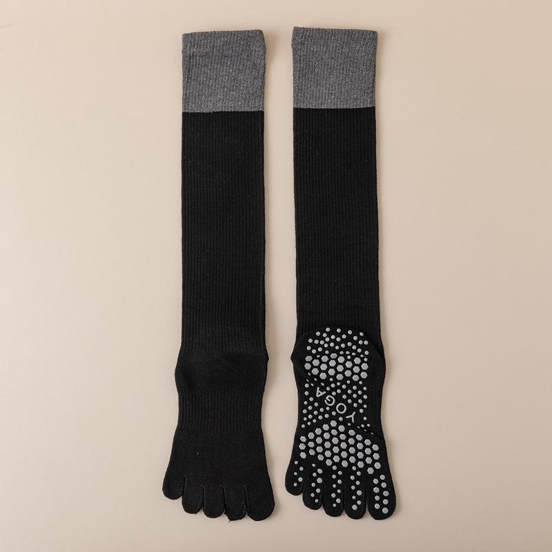 Yoga Five-Finger Socks Children'S Pressure Non-Slip Sports Socks Spring Jumping Exercise Pilates Stockings And Knee Socks Women'S Calf Socks