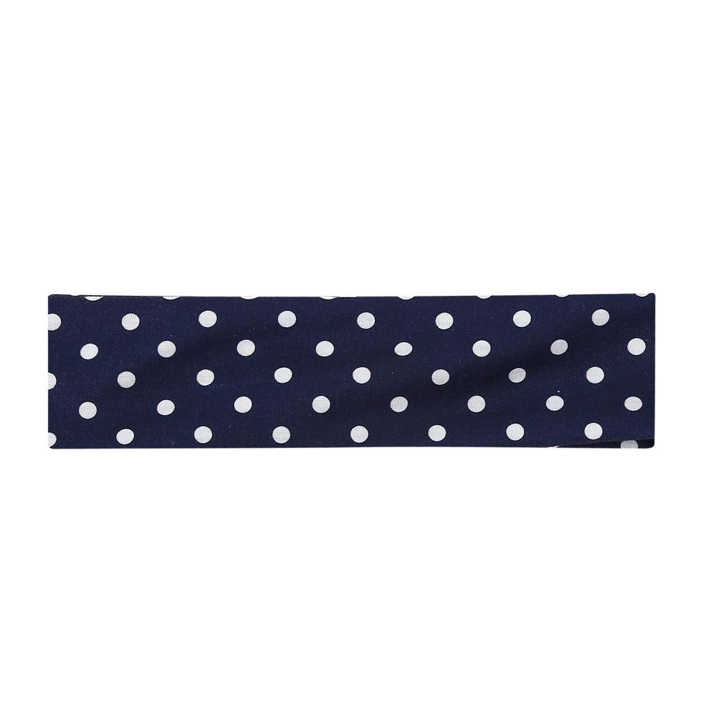 Polka Dot Floral Elastic Sports Headbands: Fashionable Japanese, Korean, European & American Hair Accessories
