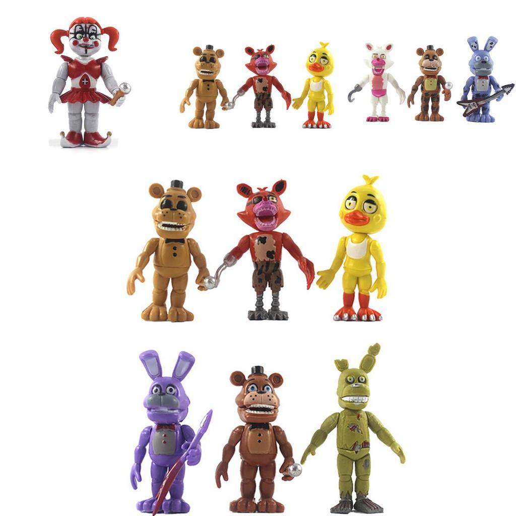 Captivating 6-piece Fnaf Five Nights At Freddy's Action Figures For Enthusiastic Fans