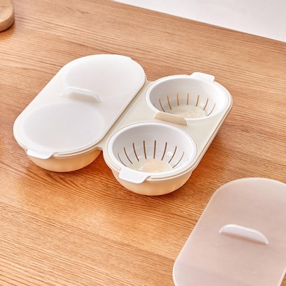 with Lid Microwave Egg Poacher Non-stick Egg Maker Food Grade Pans Egg Poacher  Breakfast