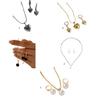 Dainty Pearls Pendant Necklace And Matching Earrings Set Handmade Accessories Gift For Bridal Party Or Anniversary