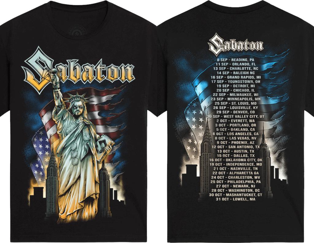 Heavy Metal Band T-shirt Swedish Pagans Sabaton Herr Dam Överdimensionerade Y2k Street Hiphop Casual Lösa Högkvalitativa T-shirts