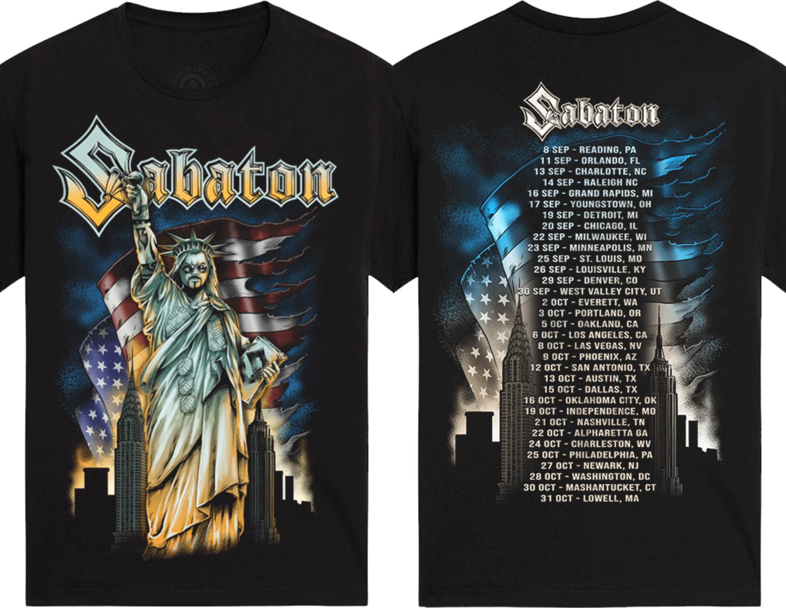 

Футболка з логотипом гурту Heavy Metal Футболка Swedish Pagans Sabaton Чоловіча Жіноча Оверсайз Y2k Вуличний Хіп-Хоп Повсякденна Вільна Високоякісні Футболки L