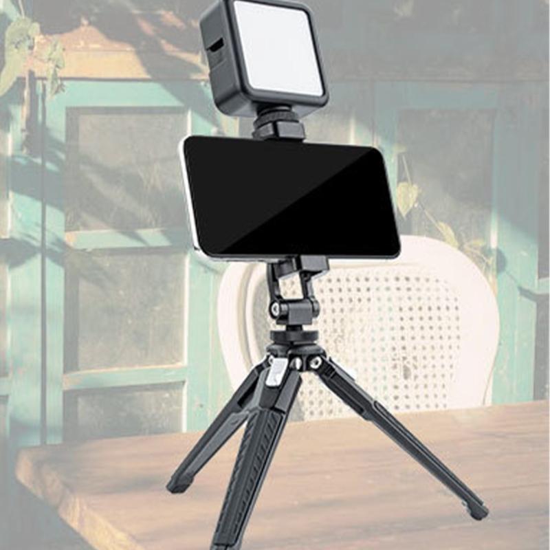 Universal Aluminum Phone Mount Double Cold Shoe Adapter 360 Rotate Design for Video Photography & Video Recording