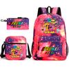 Boys Backpack Rhythm Box Treasure Children's School Bag Anime Satchel Pencil Bag Oxford Cloth Elementary School Student D
