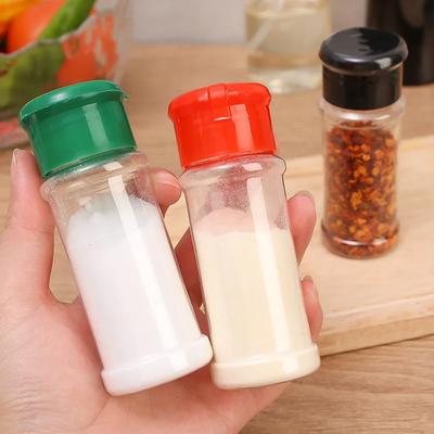 60ml Clear Plastic Spice Jar Kitchen Seasoning Bottle Salt Pepper Shaker Container Barbecue Condiment Spice Storage Tools
