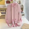 Mochila de Alto Valor para Estudiantes Universitarios Versátil Color Sólido Simple Estudiantes de Secundaria Versión Coreana Ins Mochila de Chica del Bosque