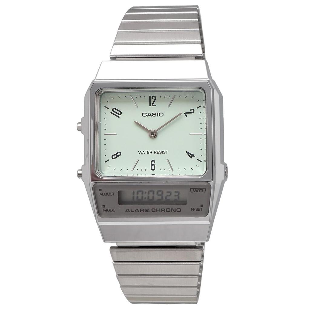 Casio Standard Analog-Digi Quartz Watch AQ-800E-3A, Unisex, Pale Green, Overseas Model [Parallel Import]