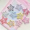 10lots Eye Catching Lattice Star Hairpin Children Cartoon Unisex Hair Clip for Enhancing Hairstyles In Various Settings