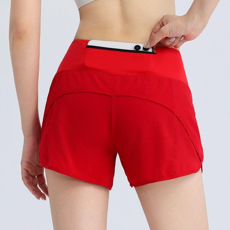 2025 New Sports Shorts Women Fake Two Pieces Anti-exposure Marathon Running Shorts Training Fitness Yoga Pants