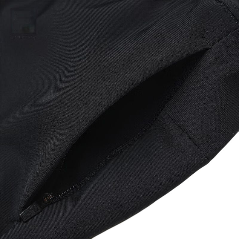 Fila Fitness Series Solid Color Simple Knit Sports Pants Men Bottoms Black A11M441602F-BK