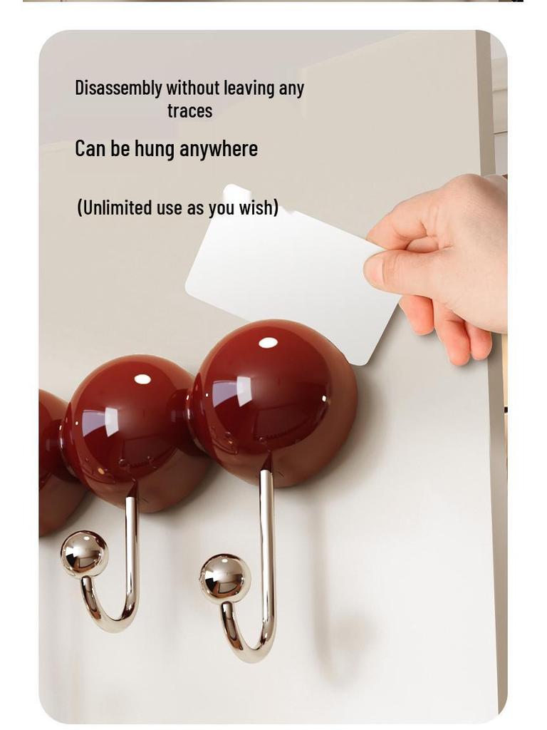 No-Drill Suction Cup Hook: Strong Load-Bearing Adhesive for Bathroom, Bedroom, Kitchen, Door, and Hat Storage.