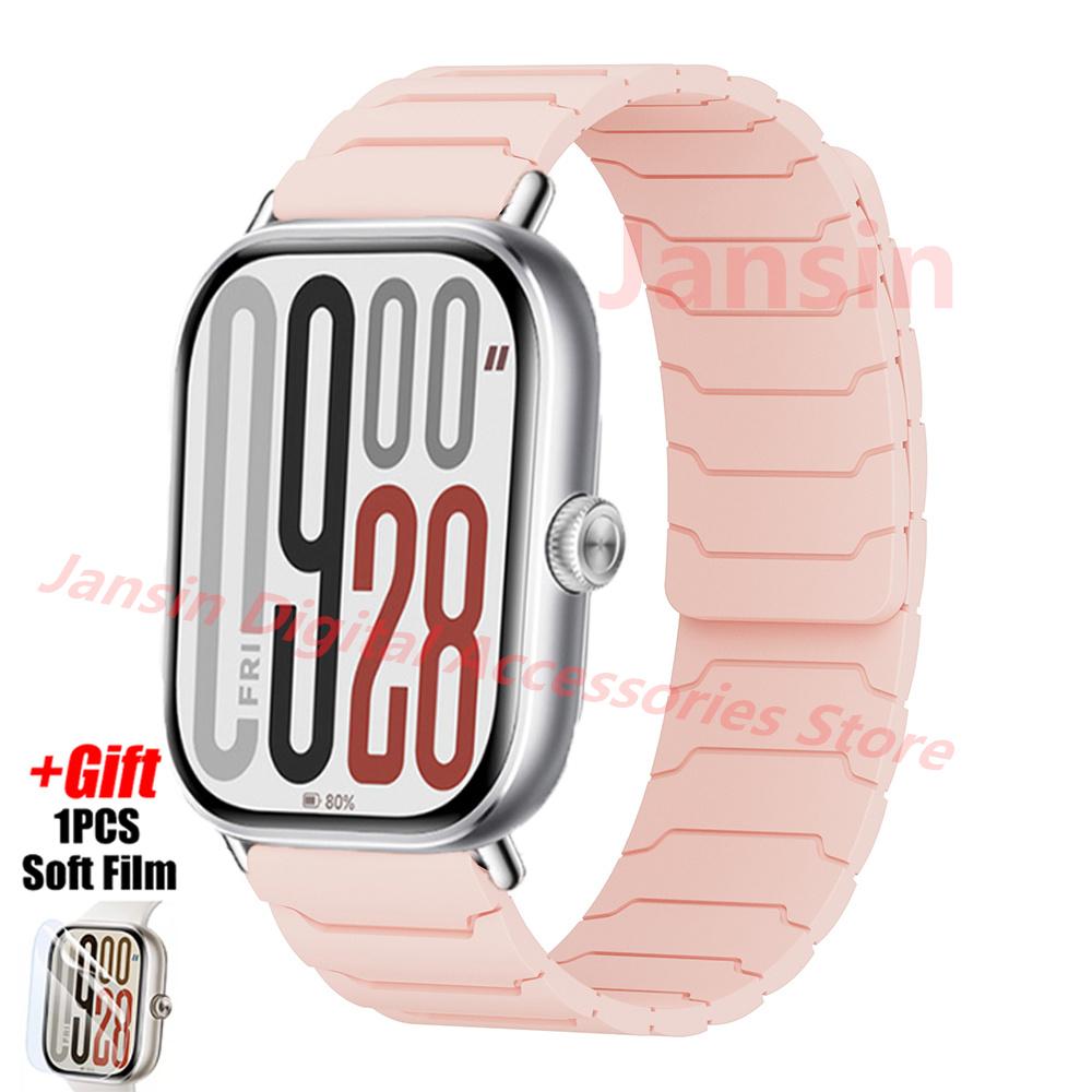Magnetic Strap For Redmi Watch 5 4 Correa Business Bracelet For Mi Band 8/9 Pro Correa Soft Protector Film Replaceable Accessory