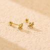 Exquisite S925 Sterling Silver Cartilage Earring with Small Screw Back, Personalized Niche Design