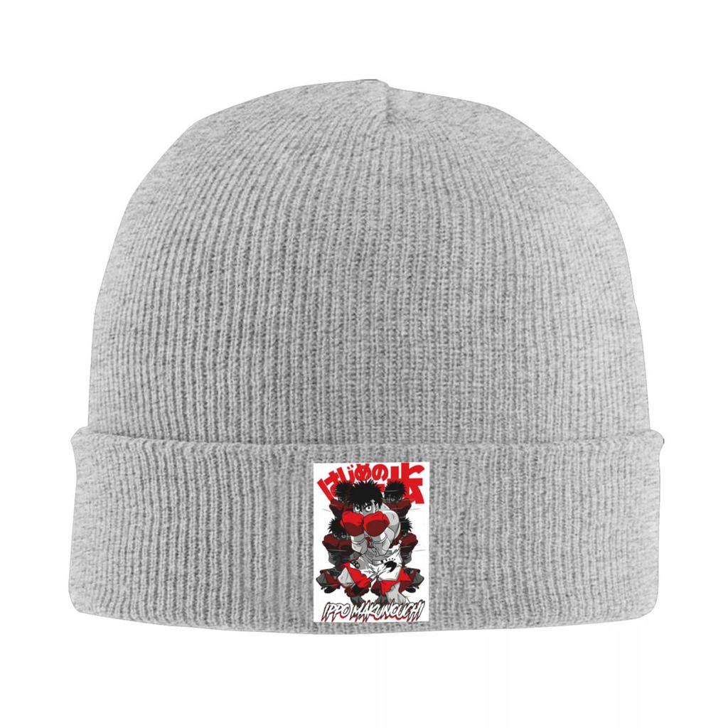 Hajime No Ippo Anime Kamogawa Boxing Warm Knitted Cap Hip Hop Bonnet Hat Autumn Winter Outdoor Beanies Hats for Men Women Adult