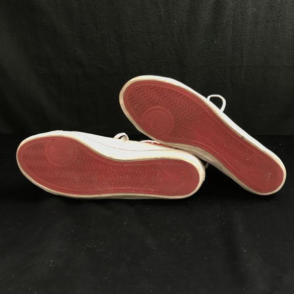 adidas Vibesurround high cut sneakers 25 women white red(USED)