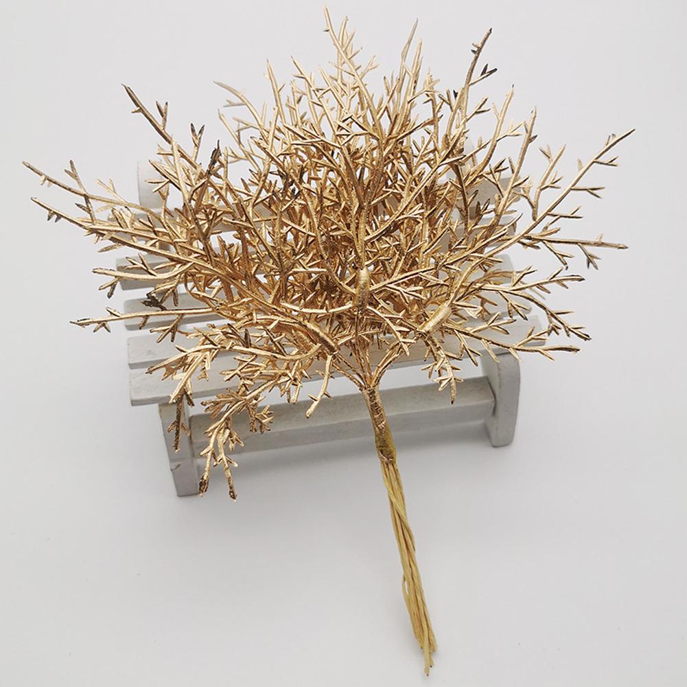 Home Decor Wedding Decor DIY Accessory Artifiical Plant Christmas Grass Plastic Xmas Wreath 10PCS/bundle 15cm Iron