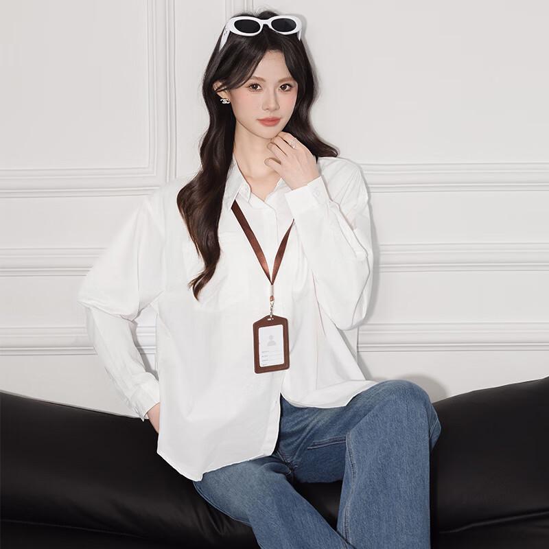 Women's Cotton Loose Lapel Shirt Cardigan