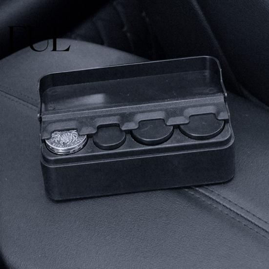Car Change Holder Coin Box Convenient Organizer Vehicle Storage Compact Durable Container for Auto Home