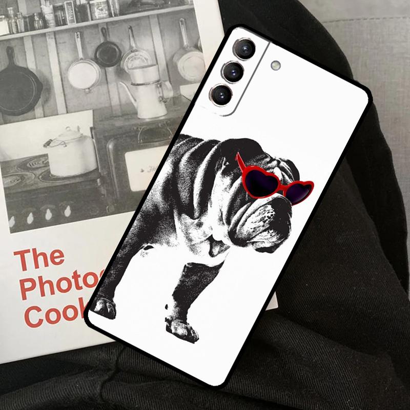 French Bulldog Design Phone Case For Samsung Galaxy S24 S22 S23 Ultra S20 S21 S24 FE S9 S10 Plus Note 10 20 Ultra