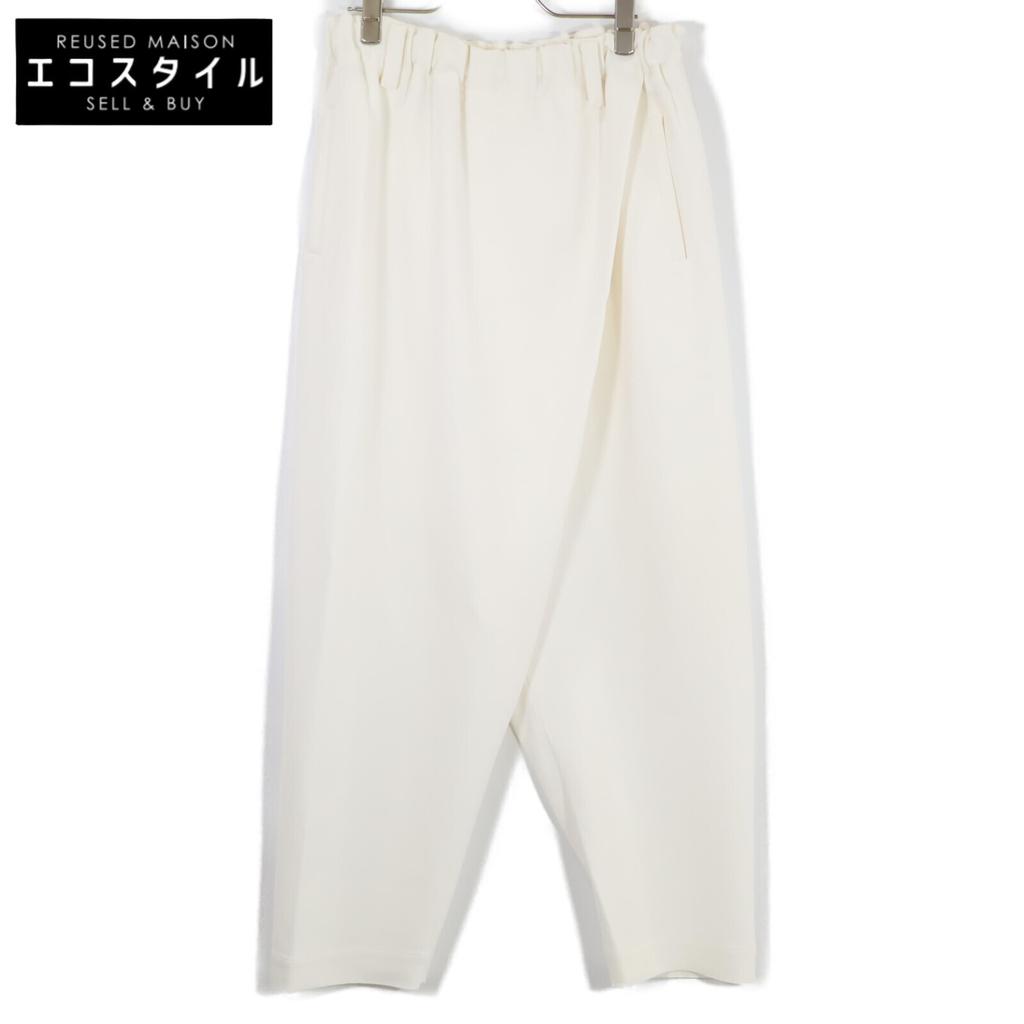 ISSEY MIYAKE White IM83FF021 Wide Pants Bottoms 3 whiteUsed