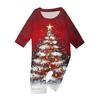 Christmas Print Family Outfit Long Sleeve Top + Pants Set Family Outfit
