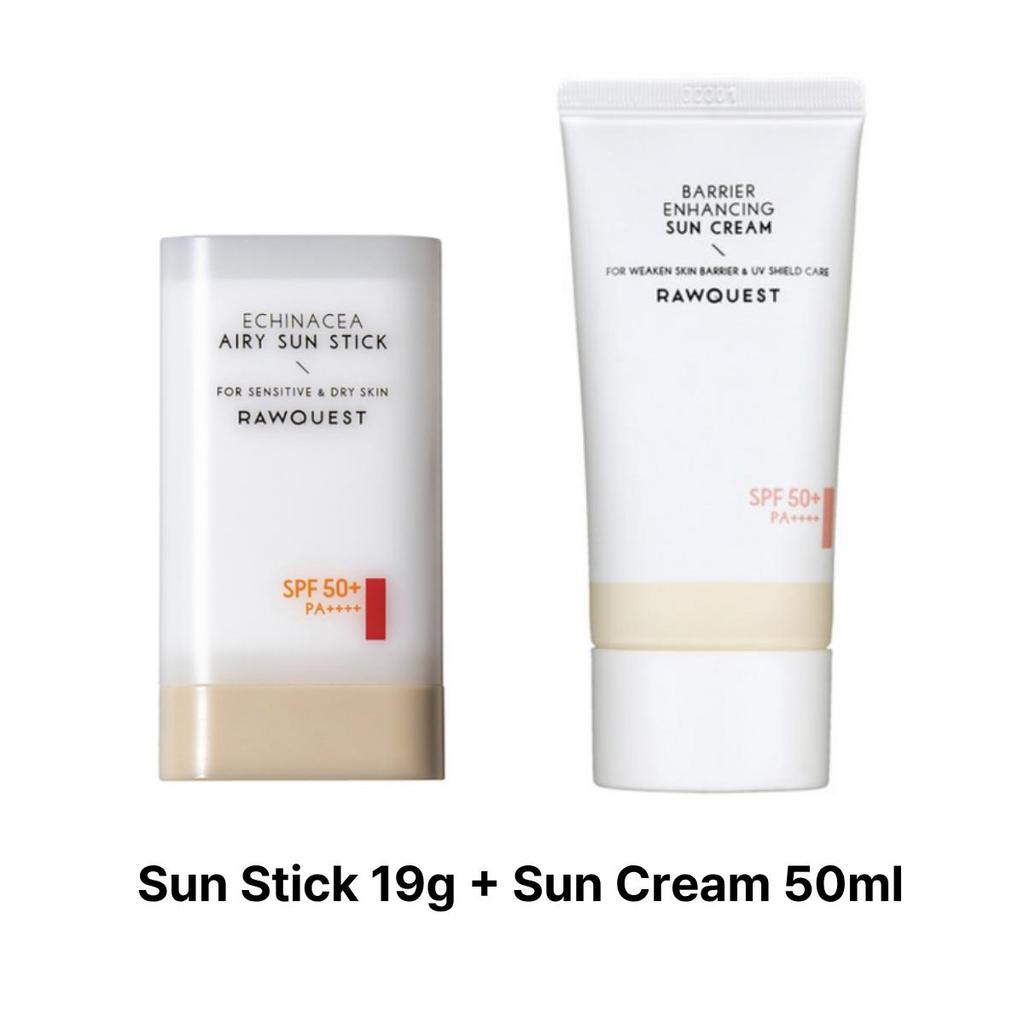 [RAWQUEST] Echinacea Airy Sun Stick SPF50+ PA++++, 19g