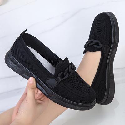 Freizeitschuhe Damenmode Mesh Atmungsaktive Flache Schuhe Damen Komfort Leichte Sneaker Socken Damen Slipper Slipper Zapatillas Muje