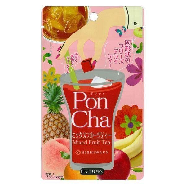 Poncha Freeze Dried Green Tea / Rooibos / Mixed Fruit Tea / Honey Black Tea (10 Pieces)