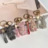 Creative Diamond bear Car Keychain hand-made luxury keychain rhinestone keychain Bag Pendant Doll girl gift pendant