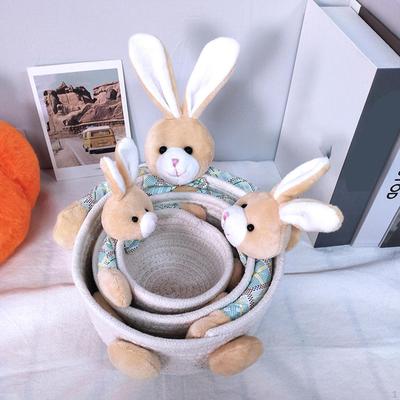 Cartoon Bunny Storage Container, for Nursery And Living Room