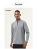 Men’s High-Elastic Long-Sleeve Zipper Henley for Autumn/Winter Running and Fitness