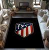 Atletico Madrid Theme rug Soft Crystal Velvet Area Rug Non-Slip Floor Carpet for Living Room Bedroom Nursery