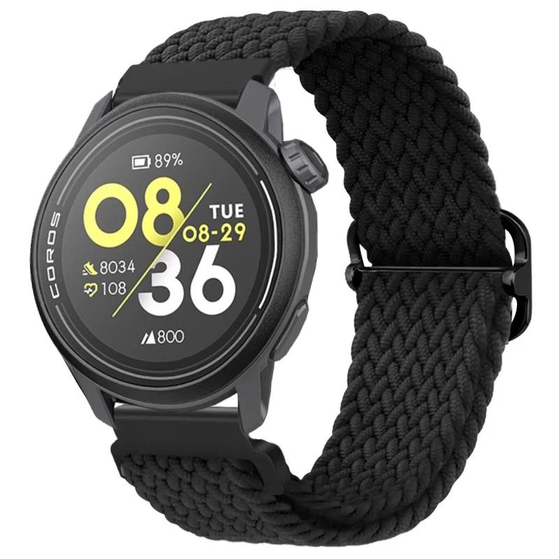 20/22mm Gevlochten Nylon Bandje Voor COROS APEX 4/PACE Pro/4 3 2 Verstelbare Armband Voor CMF Watch 3/2/1 Pro Suunto Race 2/S/Run Band