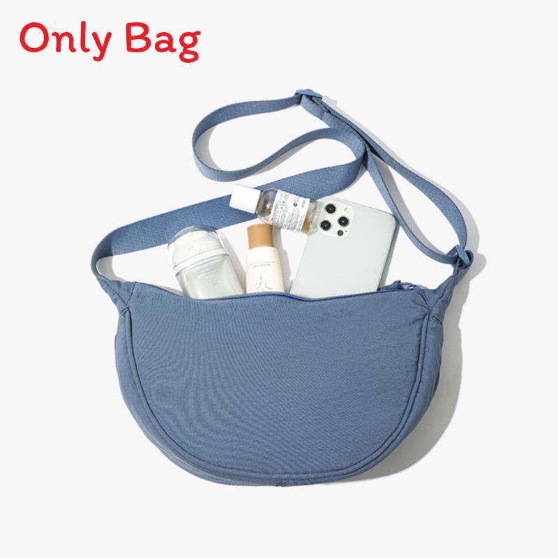 Piccola Borsa a Tracolla in Tessuto Oxford per Donna con Chiusura a Zip e Tasca per Carte per Uso Quotidiano