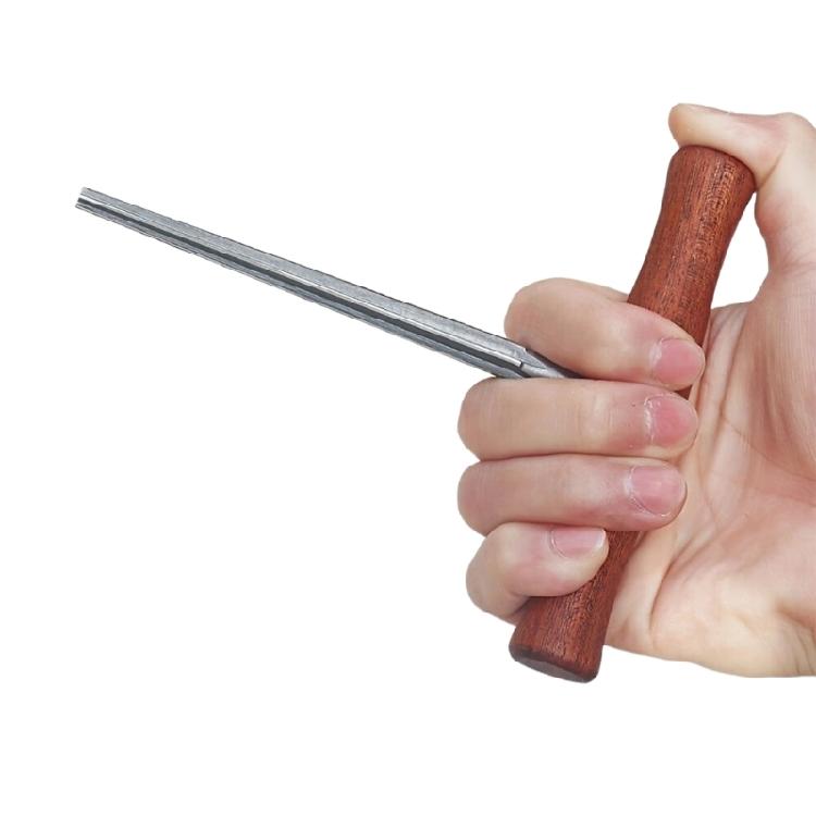 Professional Violin Peg Hole Tapering Tool Wood and Steel Construction Comfort Handle for Instrument Repair Specialists