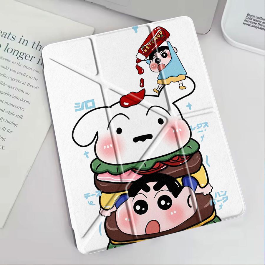 Cute Cra-yons Shin-chans Anime Tablet Case For iPad Pro 11th 10th 9th 8th 7th 12.9inch Pro 2025 Air 4 5 M3 M2 1 2 M4 11inch Mini