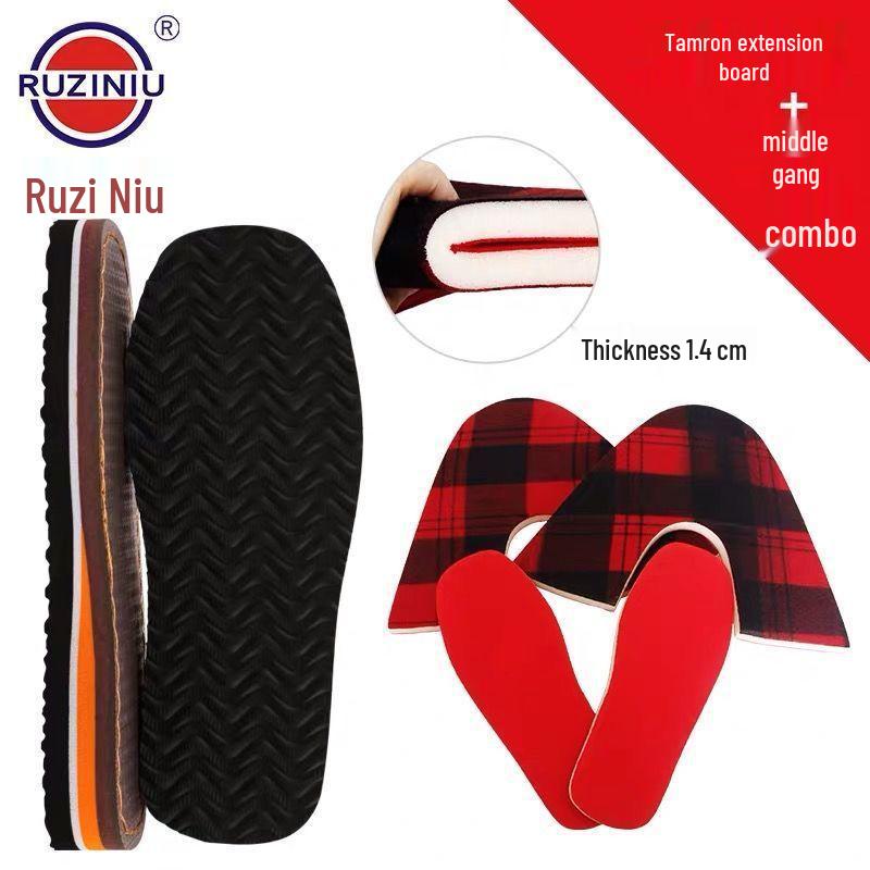 Hand-Knitted Wool Slipper Soles: Anti-Slip, Wear-Resistant, Warm Wool & Cotton Uppers