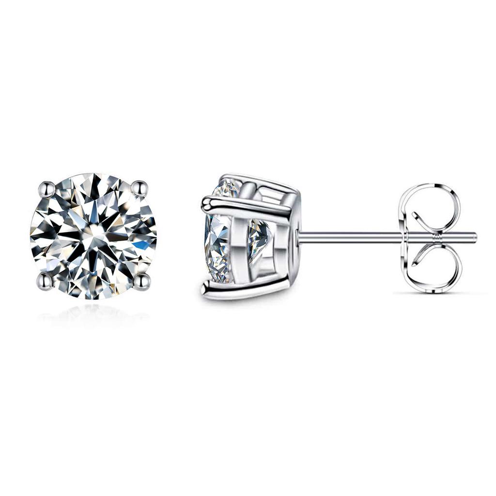 BLUEONE Moissanite stud earrings, fashion design, same style for men and women