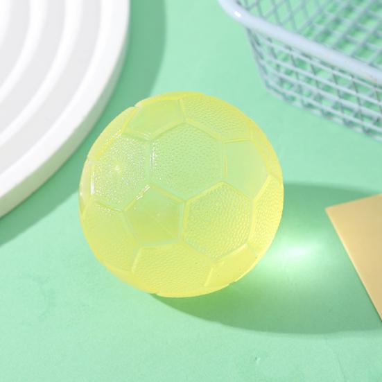 Clear Sports Ball Squeeze Toy Stress Relief Mini Basketball Baseball Football Soccer Fidget Toy Decompression Stress Ball Sports Lover Gift