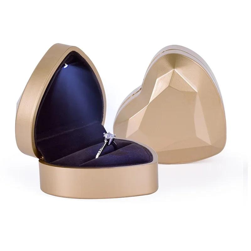 Portable Mini Jewelry Boxs Organizer Display Travel Jewelry Case Boxes PU Leather Earrings Necklace Ring Jewelry Box Ring Holder