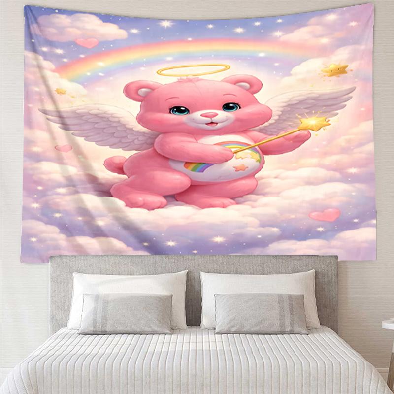 Love Bears Cozy Night Tapestry Hanging for Bedroom,Livingroom, Playroom,Decor Art Room Wall Tapestry Holiday and Birthday Gifts