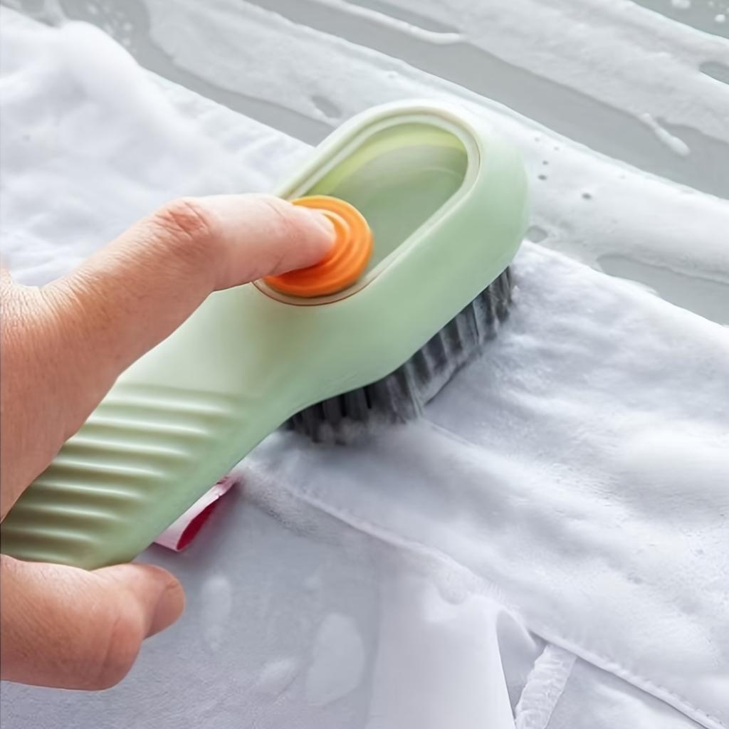 All-in-One Shoe Brush with Integrated Soap Holder for Effortless Cleaning