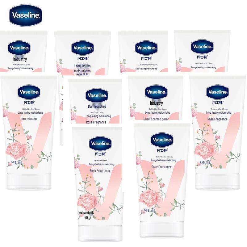

Vaseline Rose Scent Moisturizing Hand Cream (10x50ml)