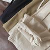 Plus Size Retro Japanese High-Waisted Straight-Leg Wide-Leg Women's Casual Pants
