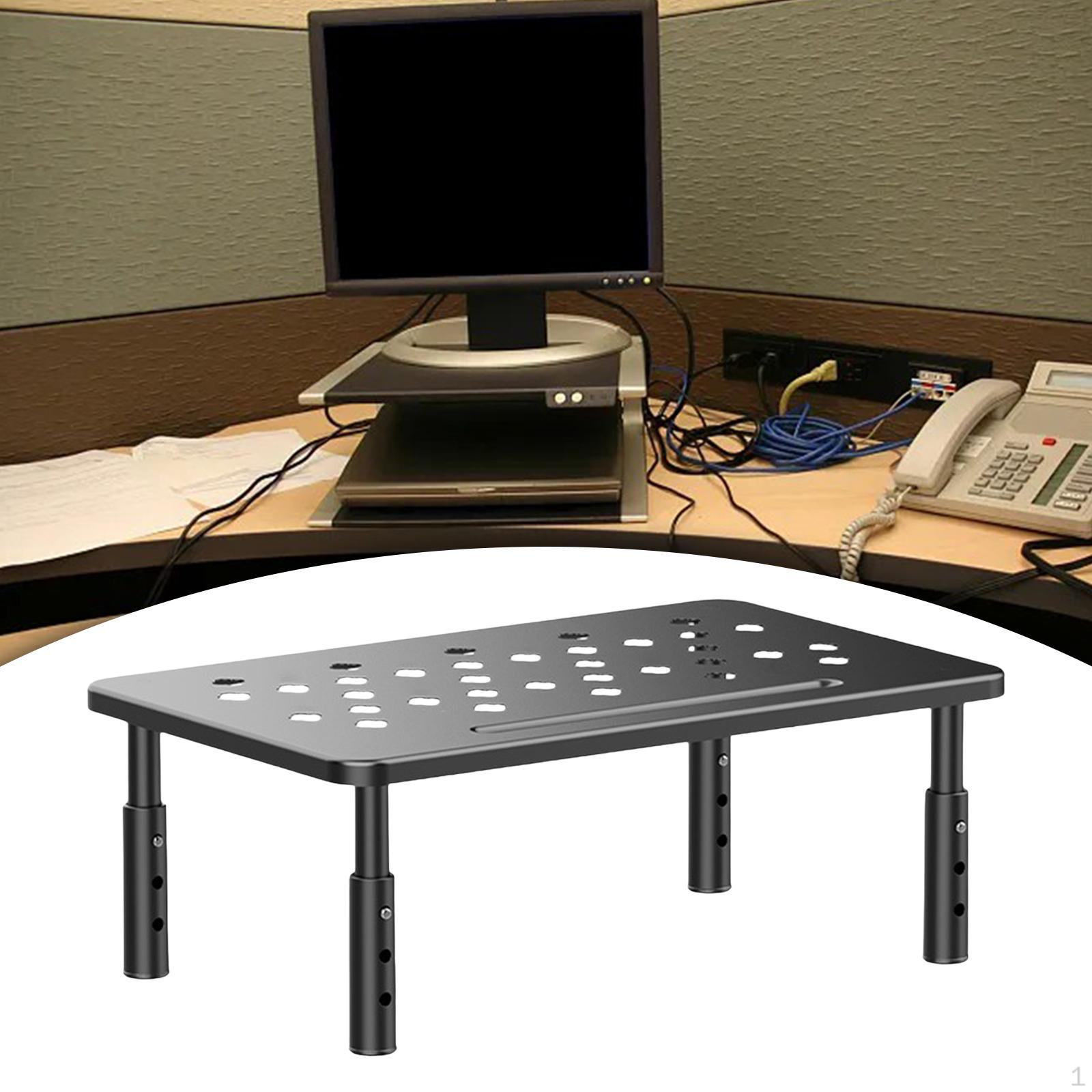 

Подставка для монитора, стойка для ноутбука, стальная полка для стола, удобная для переноски, компьютерная стойка чёрный