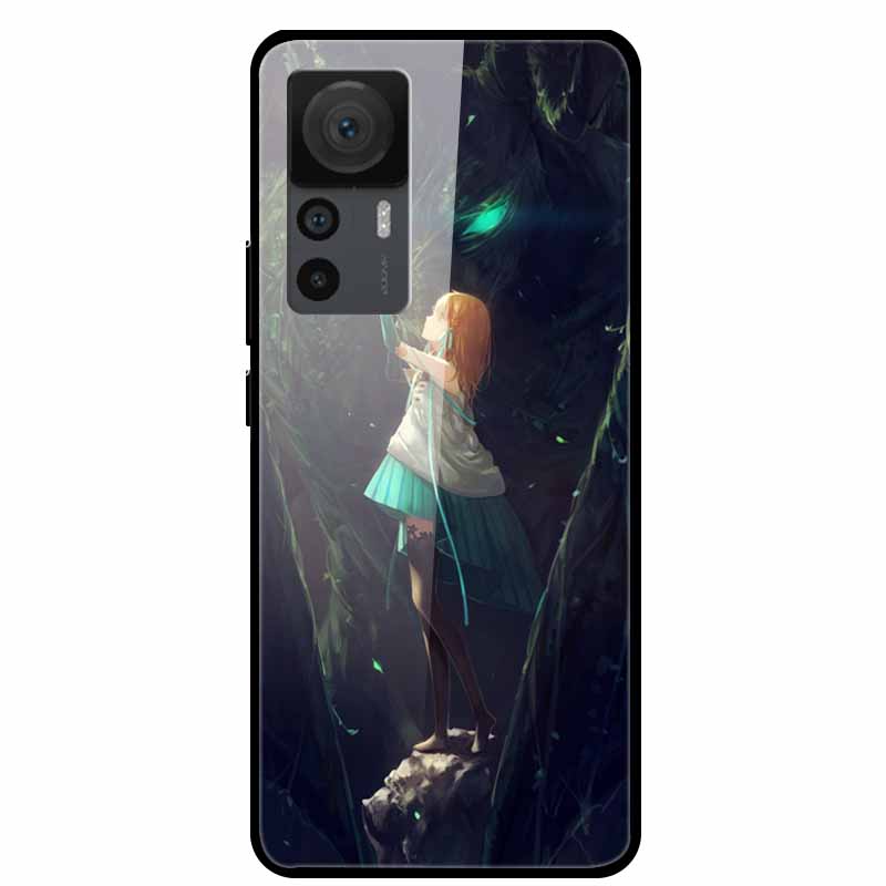 For Xiaomi 12T Cases 12T Pro Luxury Tempered Glass Hard Back Covers For Xiaomi 12T Pro Phone Cases Capa Fundas Xiaomi 12T Coques