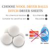 6 Reusable Wool Dryer Ball Softener Laundry Room Home Washing 4/5/6cm Wool Drying Kit Washing Machine Accessories