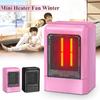 500W 220V Portable Electric Mini Fan Space Heater Winter Warm Home Office Desk Air Conditioner Heating For Baby Shower